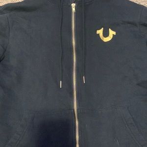 True religion hoodie zip up size xl